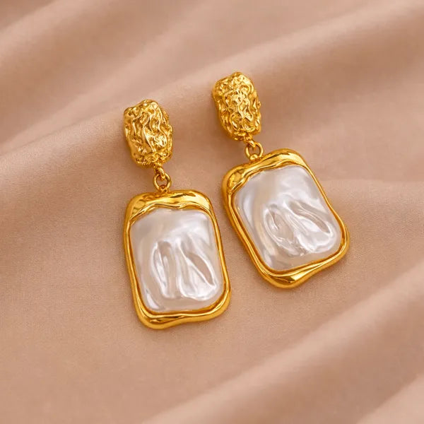 Baroque Pearl Drop Earrings