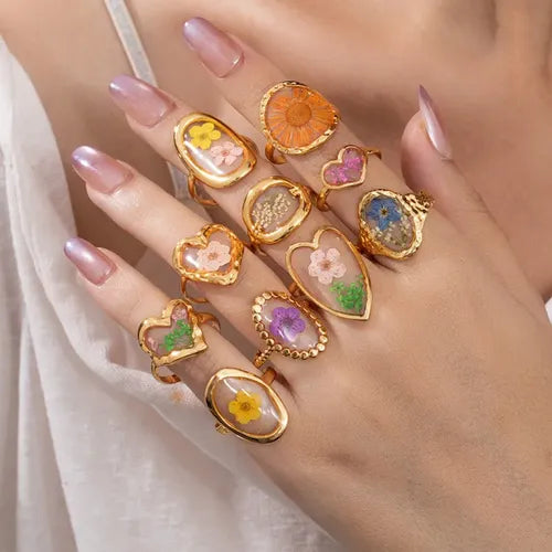 Eternal Bloom Floral Rings