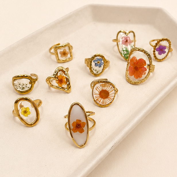 Eternal Bloom Floral Rings