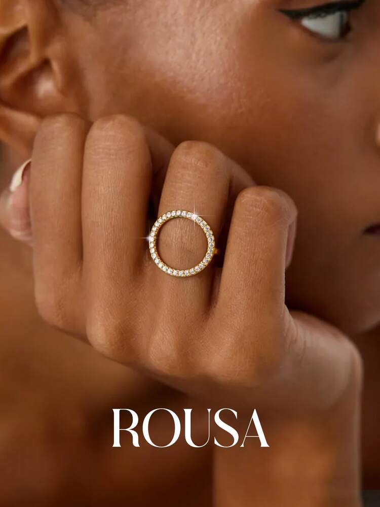 Elegant Circle Ring - Zavyra Jewels