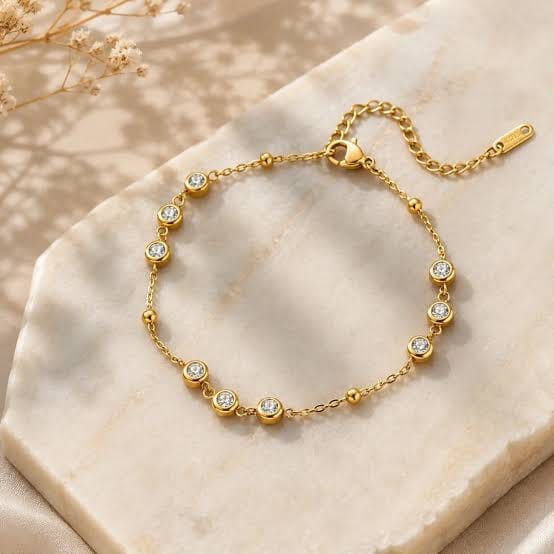 Celeste Crystal Bead Bracelet - Zavyra Jewels