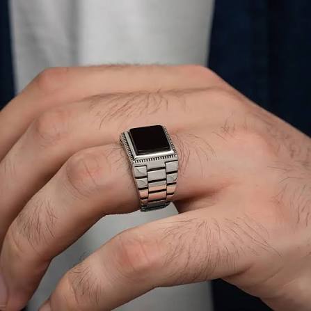 Royal Black Onyx Ring - Zavyra Jewels