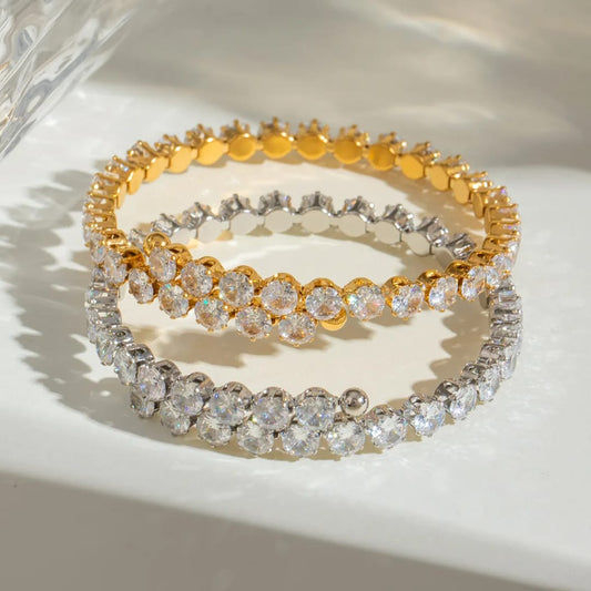 Adjustable Zirconia Bracelet - Zavyra Jewels