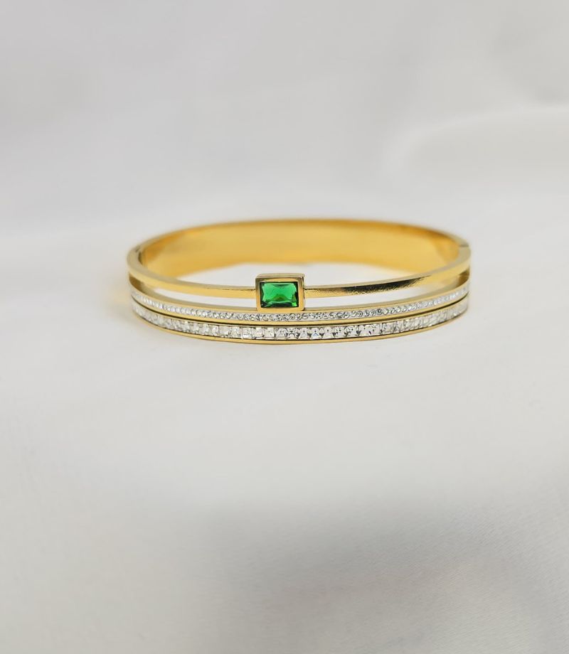 Emerald Luxe Diamond Bangles
