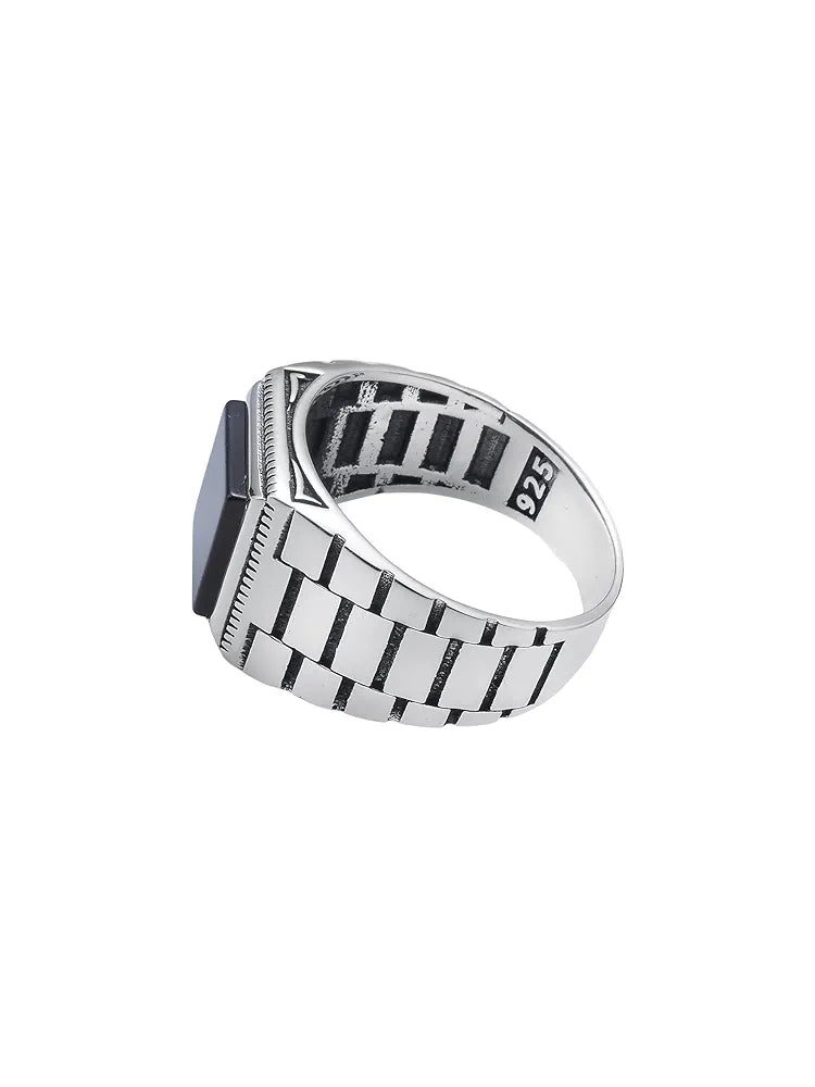 Royal Black Onyx Ring - Zavyra Jewels
