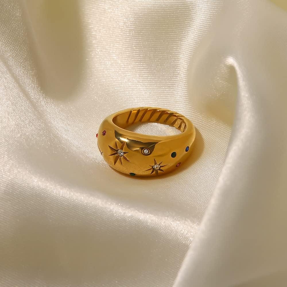 Celestial Luxe Gemstone Ring - Zavyra Jewels