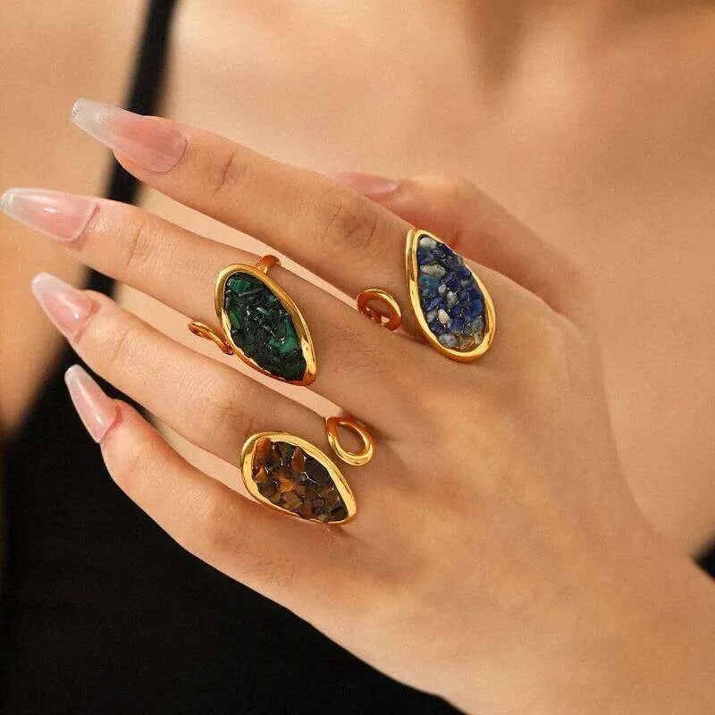 Nature Luxe Gemstone Statement Ring