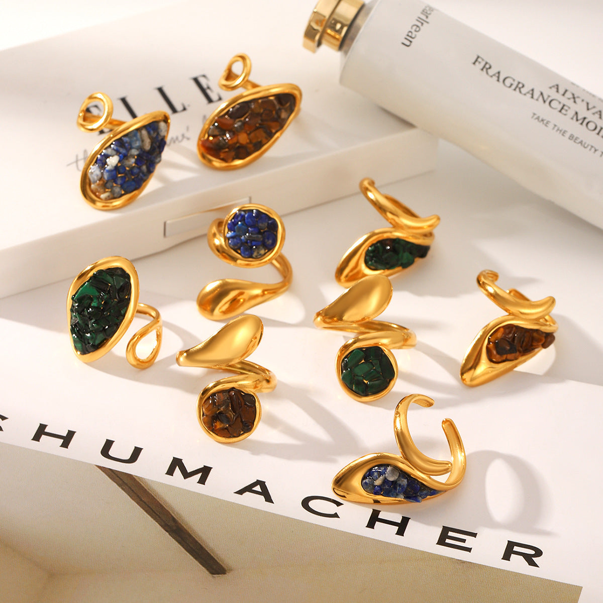 Nature Luxe Gemstone Statement Ring
