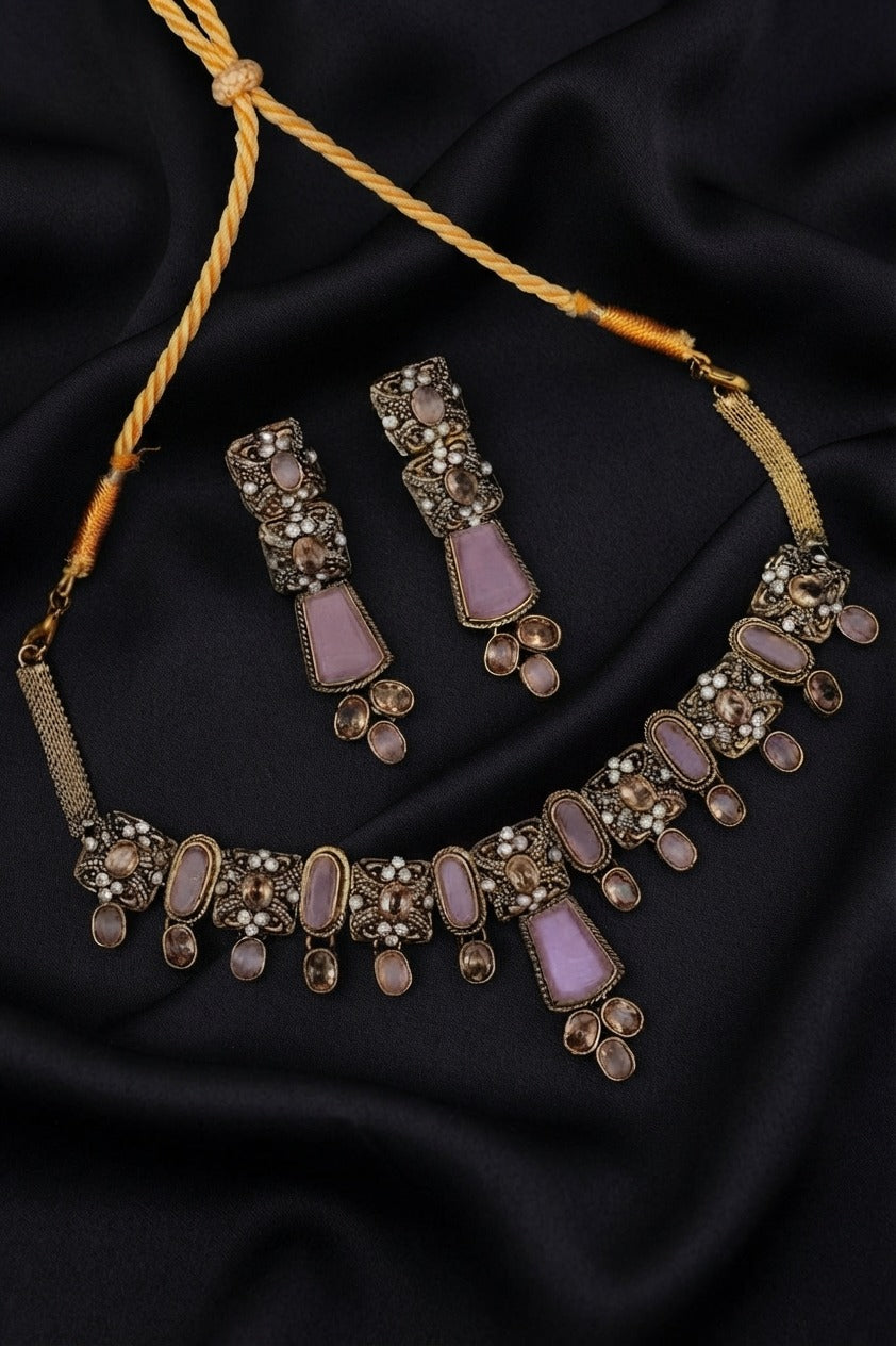 Stone Necklace Set