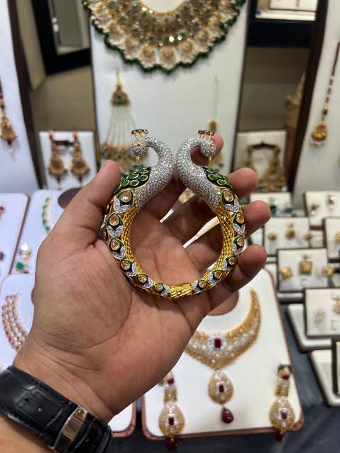 Peacock Bangle - Zavyra Jewels (6)