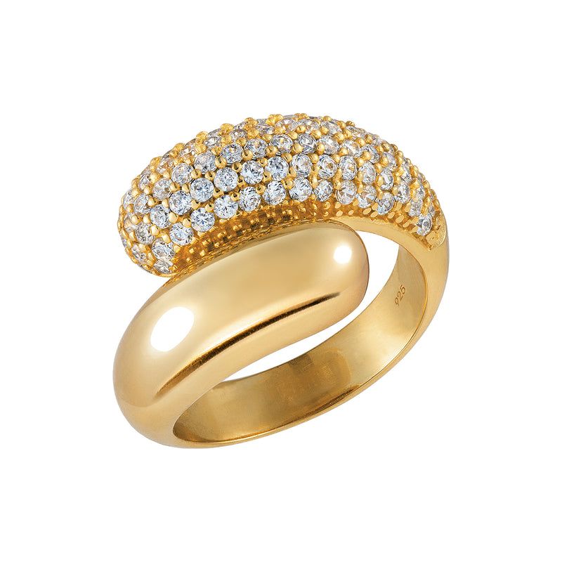 Golden Duo Dome Ring