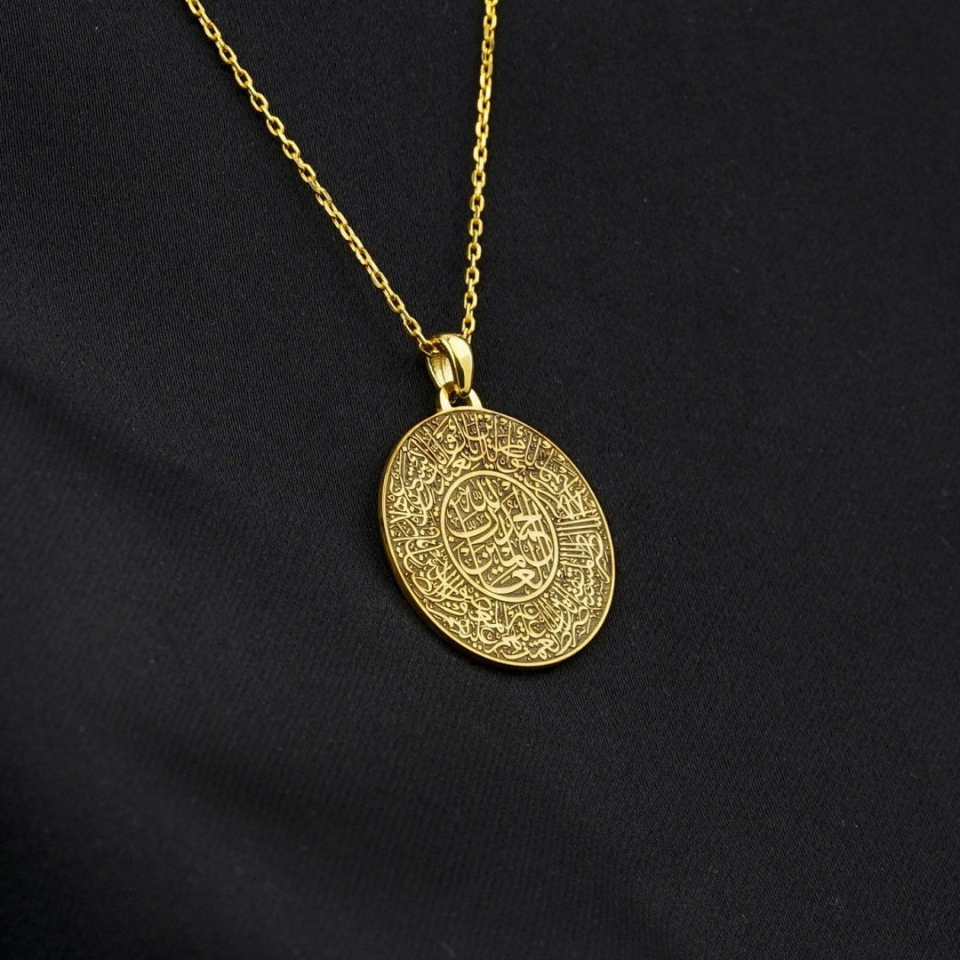 Ayatul Kursi Round Necklace - Zavyra Jewels (6)