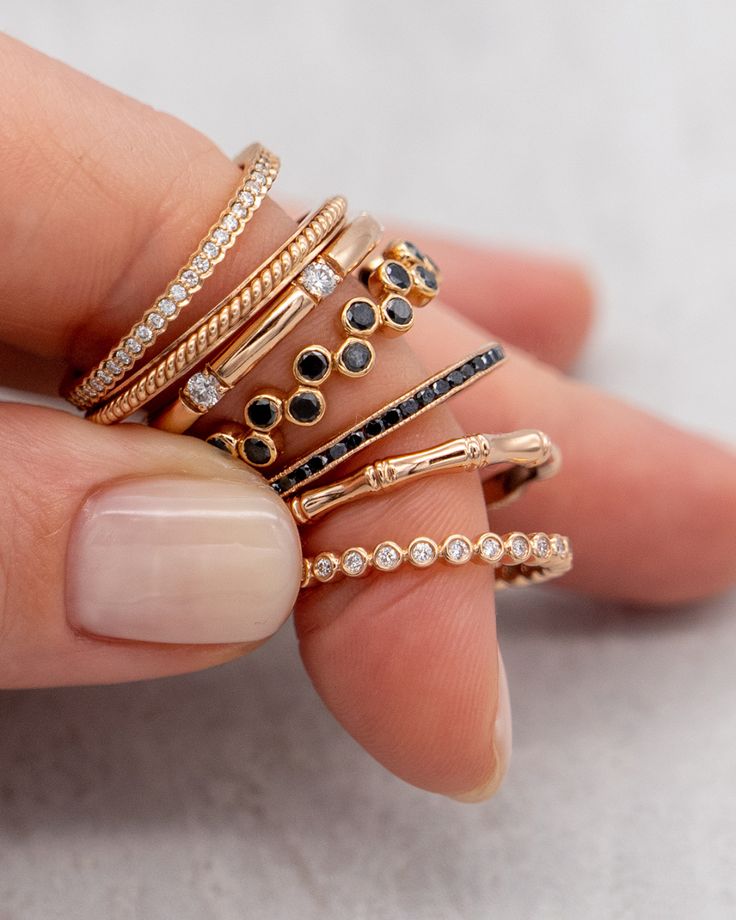 Royal Crystal Stackable Ring Set - Zavyra Jewels (2)