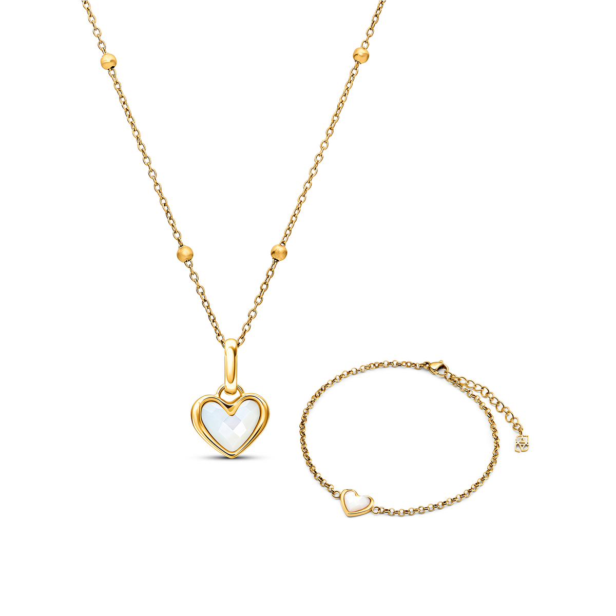 White Heart Jewelry Set - Zavyra Jewels (11)