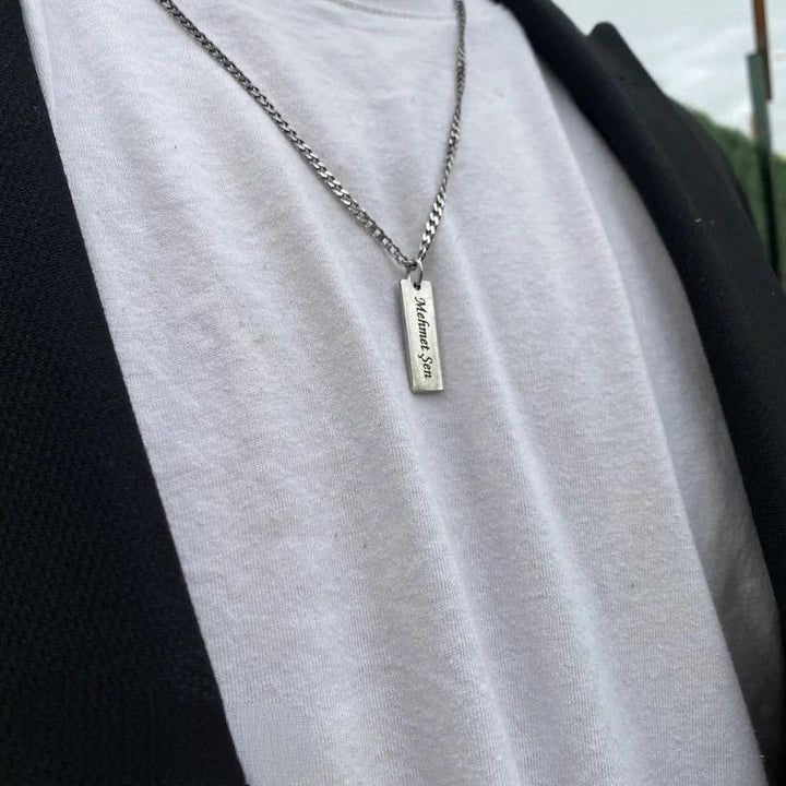 2D Bar Necklace - Zavyra Jewels